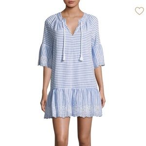 Vineyard Vines Eyelet Lace Striped Dress